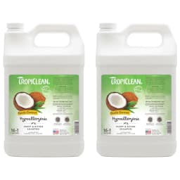 TropiClean Hypo-Allergenic Gentle Coconut Puppy & Kitten Shampoo, 1-gal bottle, bundle of 2