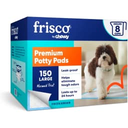 Frisco Large Premium Dog Training & Potty Pads, 22 x 23-in, Unscented, 150 count, Mermaid Print