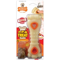 Power Chew Chicken Flavored Knuckle Bone & Pop-In Treat Toy Combo Dog Chew Toy, Large