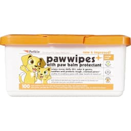 Petkin Dog & Cat Paw Wipes, 100 count