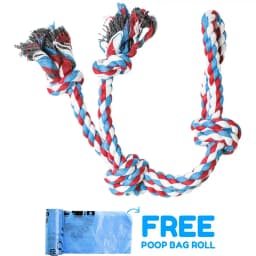 Pacific Pups Rescue Rope Tug Dog Toy, Large, Red