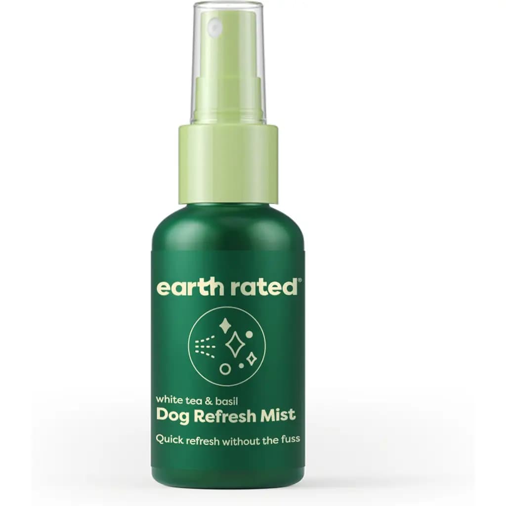 Earth Rated Deodorizing & Conditioning Refresh Mist for Dogs, White Tea & Basil Scent, 1-fl oz bottle