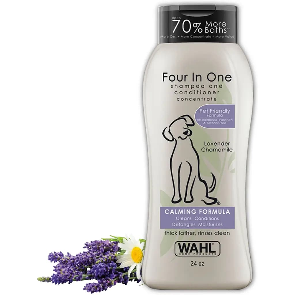 Wahl Four In One Calming Dog Shampoo, Lavender Scent, 24-fl oz bottle