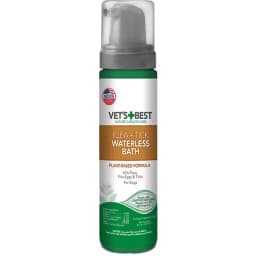 Flea & Tick Prevention Waterless Bath Dog Shampoo, 8-fl oz bottle