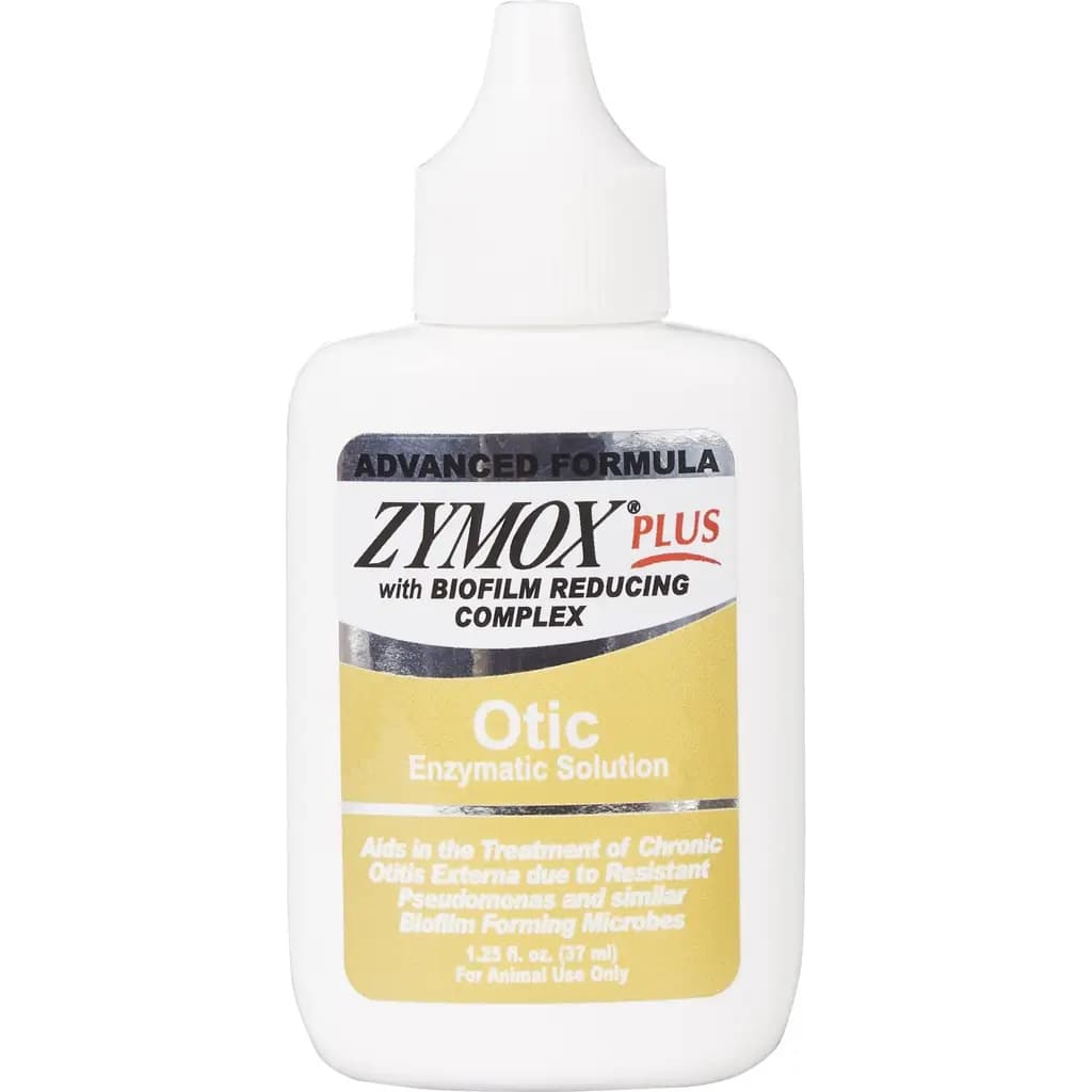 Zymox Plus Advanced Formula Otic Dog & Cat Ear Infection Solution, 1.25-fl oz bottle