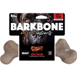 Dinosaur BarkBone Bacon Flavor Tough Dog Chew Toy, Beast