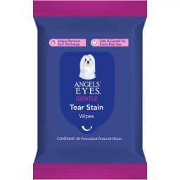 Angels' Eyes Face Eye & Paw Cleansing & Tear Stain Wipe for Dogs & Cats, 40 Count