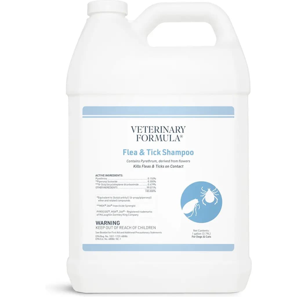 Veterinary Formula Clinical Care Flea & Tick Medicated Shampoo, 1-gal bottle