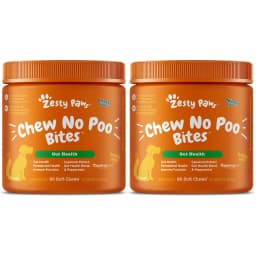 Zesty Paws Chew No Poo Chicken Flavored Soft Chews Coprophagia Stool Eating Deterrent Digestive Supplement for Dogs, 180 count