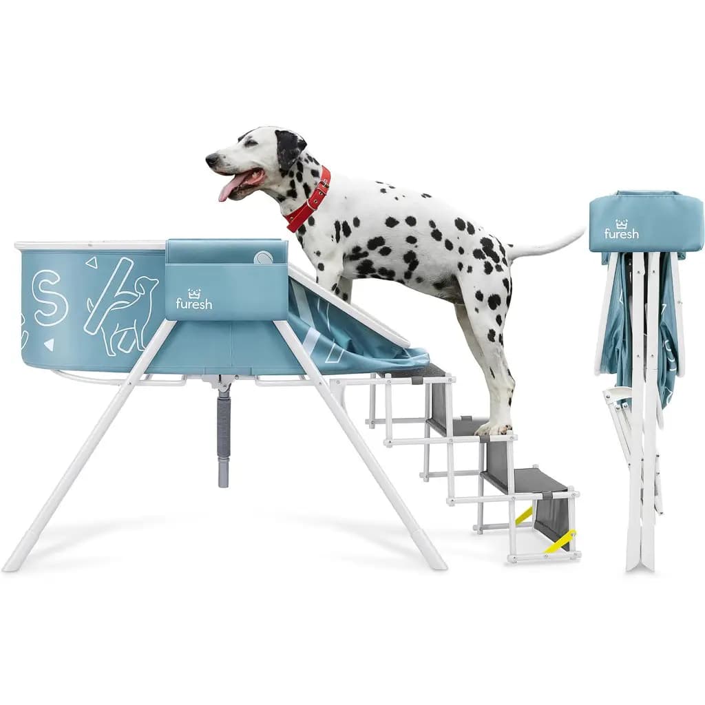 Furesh Elevated Folding Dog Bathtub
