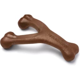 Peanut Butter Flavor Wishbone Tough Dog Chew Toy, Large
