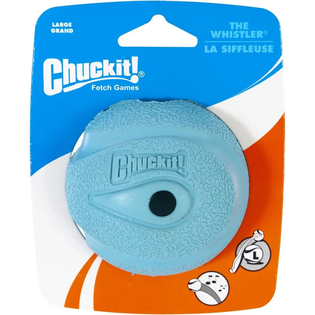 Chuckit! The Whistler Ball Dog Toy, Color Varies, Large
