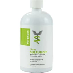 Lime Sulfur Dip Antimicrobial for Dogs, Cats & Horses, 16-oz bottle