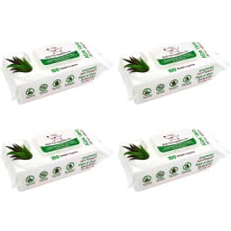 Aloe Vera Unscented Dog & Cat Grooming Wipes, 400 count