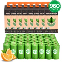 The Original Poop Bags USDA Certified Biobased Rolls, Orange Scented, 960 count